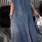 Γυναικείο φόρεμα με πέτα Tencel Denim Άνετο και μοντέρνο