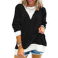 Blusa casual para mulher com gola redonda e estilo color-block