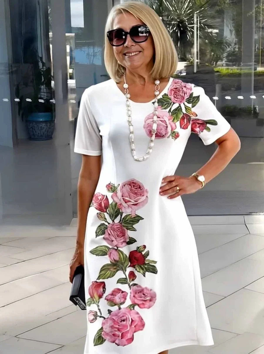 Μίντι φορέματα με φλοράλ print σε plus size