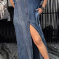 Γυναικείο φόρεμα με πέτα Tencel Denim Άνετο και μοντέρνο
